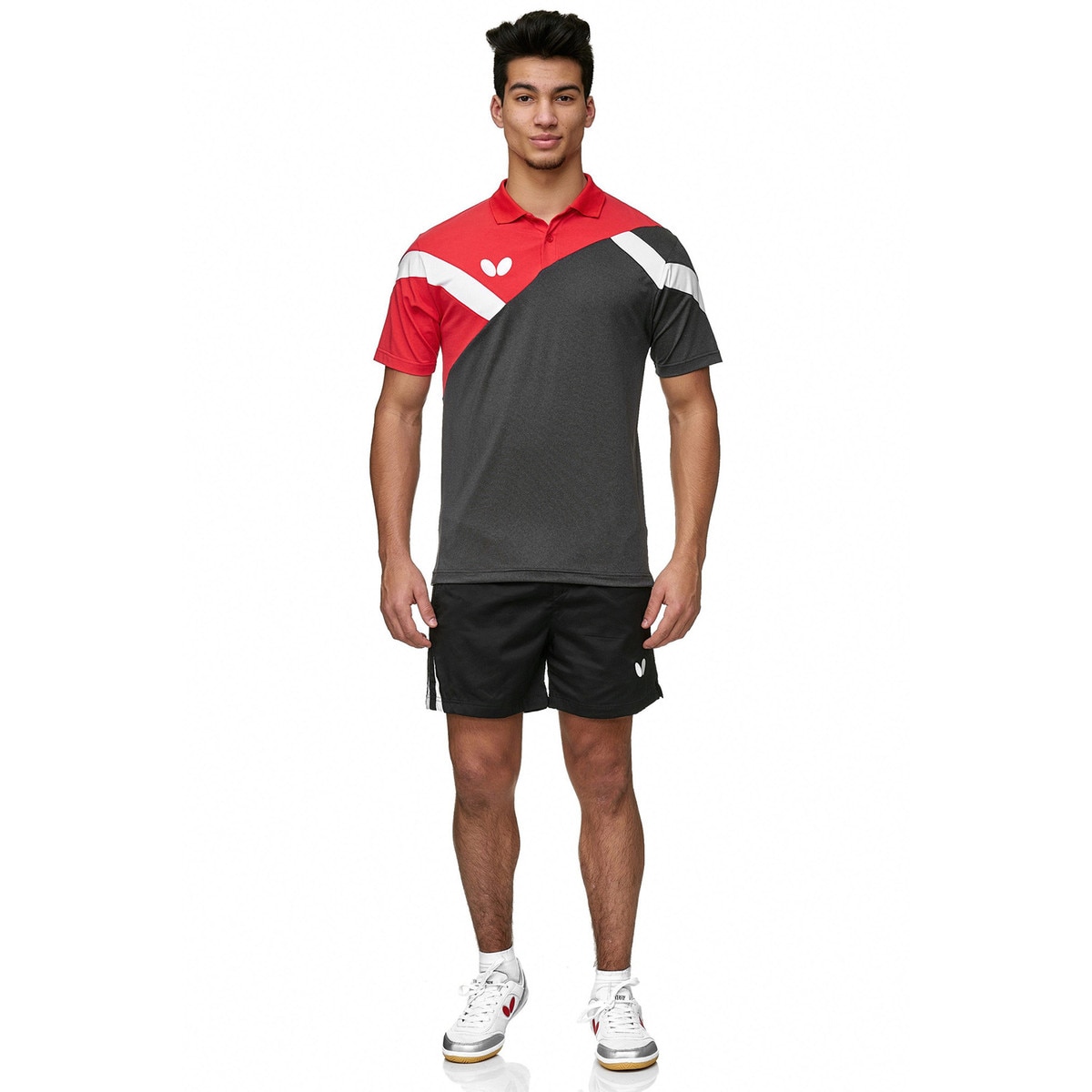 Apego Shorts: Black, Model